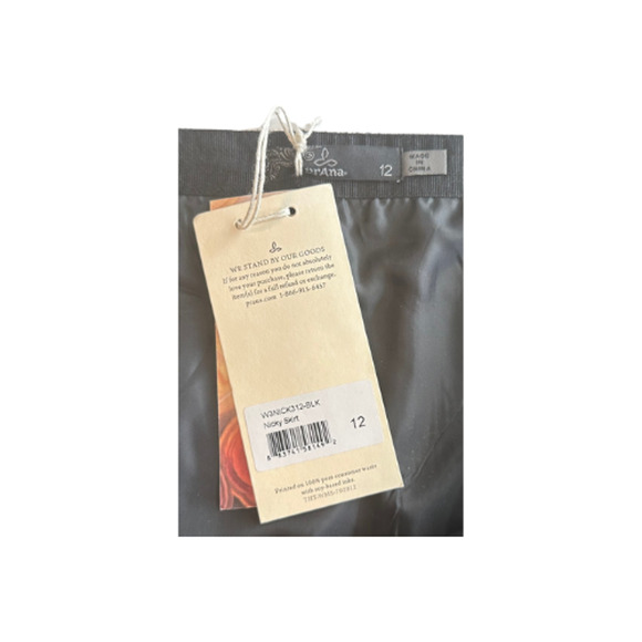 PrAna Nicky Wool-Blend Charcoal Gray Mini Skirt Size 12 - Picture 7 of 7
